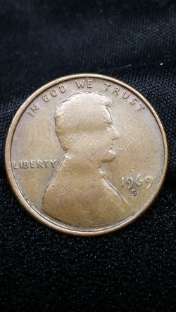 1969 S Lincoln Memorial Cent Die Adjustment strike mint error