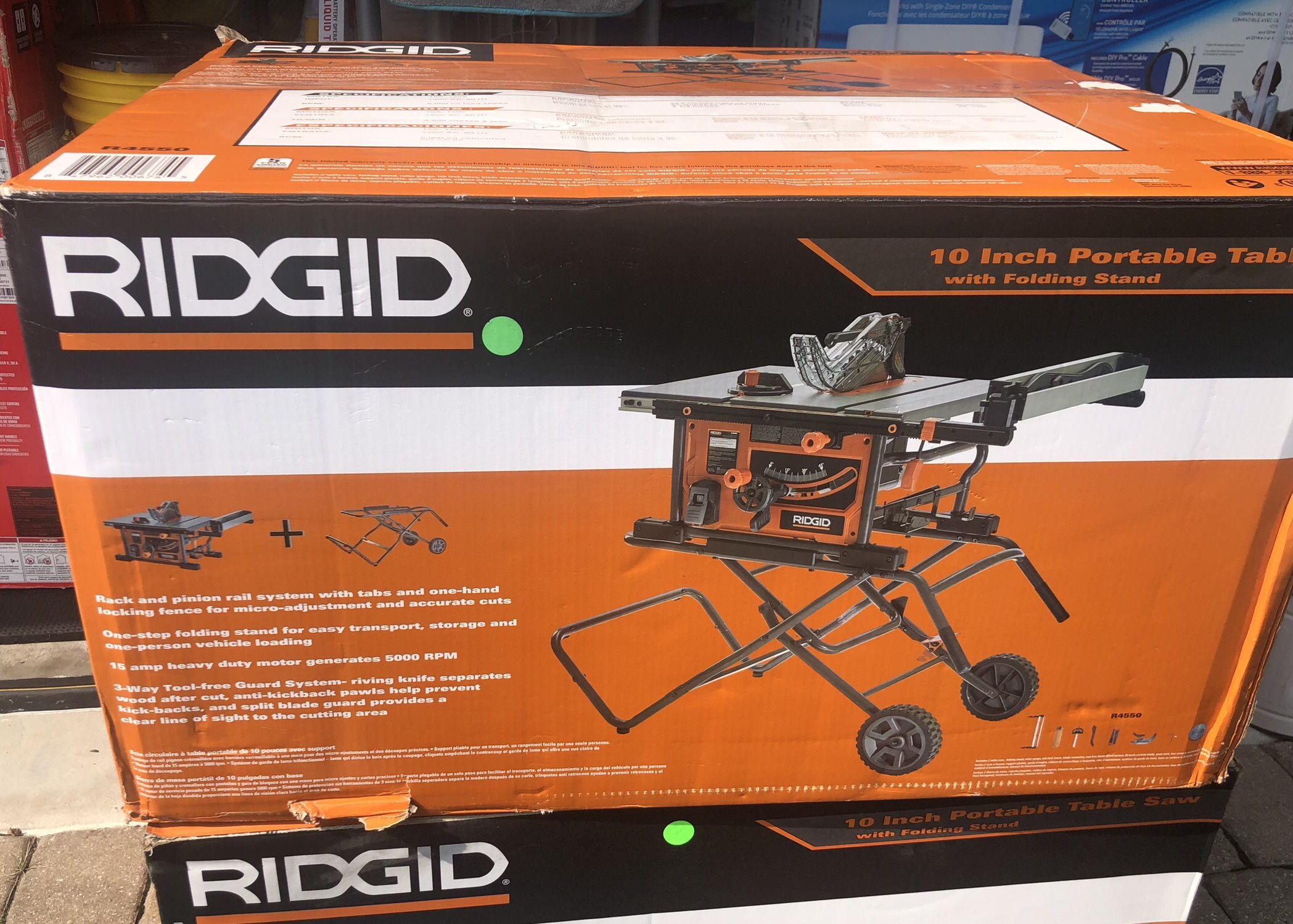 Ridgid Table Saw With Stand 