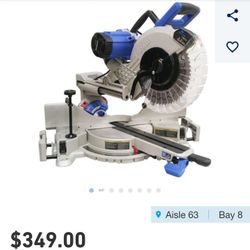 Kobalt 12" Inch 15-Amp Dual Bevel Sliding Compound Corded Miter Saw