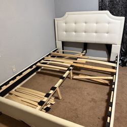 White Queen Bed frame 