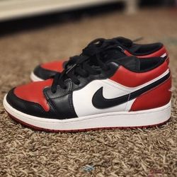 Jordan 1 Low 'Bred Toe' 7Y