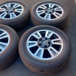 Set Of 4 Wheels And Tires Toyota Tundra 20”