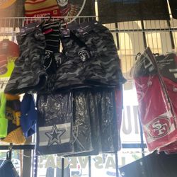 Scarfs, Beannie,  Raiders Niners Cowboys Steelers Rams, Etc.