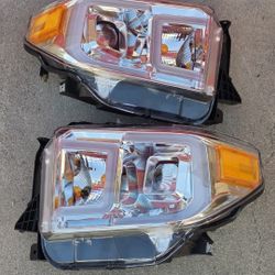 14-20 Toyota Tundra LED DRL Projector Headlights Luces Focos Micas Faros Faroles Headlamps 
