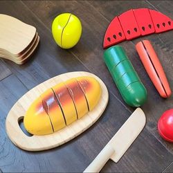 Wooden Learning Veggetables Set Toy