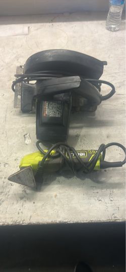 Black and decker saw and Ryobi sander both combo