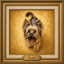 Pet memorial portraits