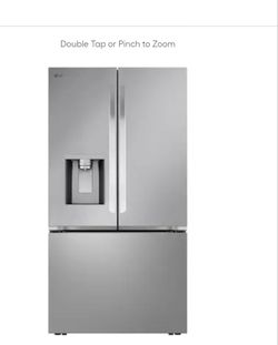 LG Standard-Depth Craft Ice 30.7-cu ft 3 -Door 36-in Wide Smart Compatible French Door Refrigerator with Dual Ice Maker with Water and Ice Dispenser (