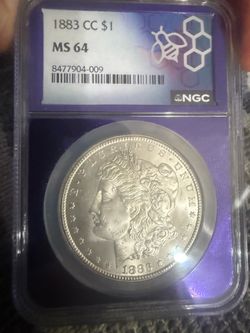 1883-CC Morgan Silver Dollar NGC MS64
