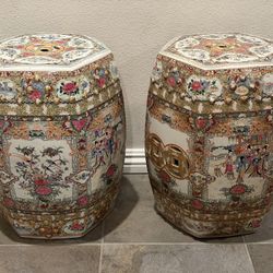 Vintage Chinese Garden Stools
