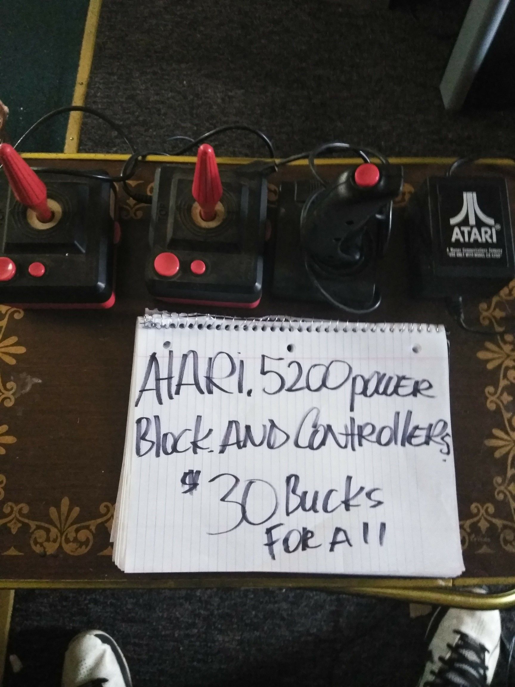 Atari.5200.power.switch.and.controllers.30bucks.for.all.great.deal