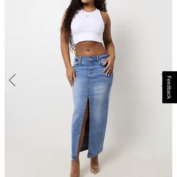 TRUE RELIGION DENIM MAXI SKIRT