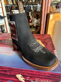 Cowboy  ankle boots black size 7-8-9-10-11-12-13-14-15