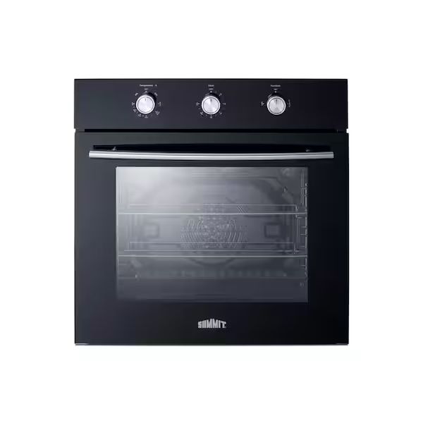 Summit SGW241BK 24"W 2.3 Cu. Ft. Single Oven, Black