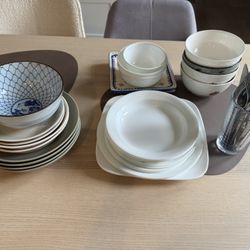 Plates and flatware