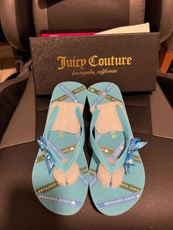 Brand New Juicy Couture Flip Flops with Box size 9