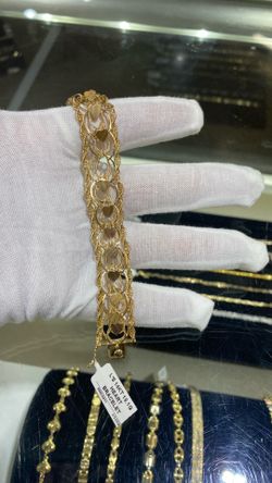 14kt Ladys Heart Bracelet