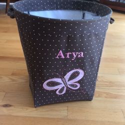 Potter Barn Storage Bin, Collectible Card Albums