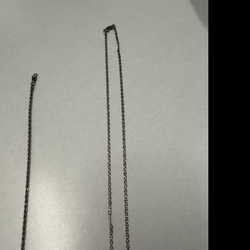 silver 18 inch necklace & 7.5 inch bracelet