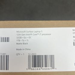 Microsoft Surface Laptop 5 12th Gen i7