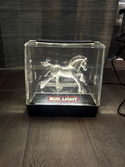 Vintage Bud Light Sign Clydesdale