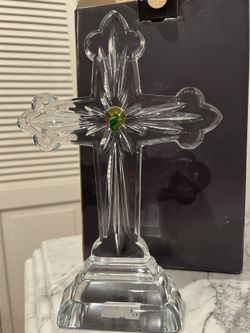 Vintage Waterford Clear Crystal Cross