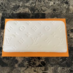 White Empreinte Leather Zippy Wallet