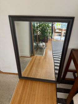Mirror With Brass Frame