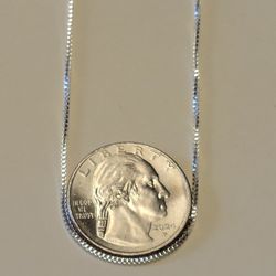 20" [1mm] Box Chain20" [1mm] Box Chain .925 Sterling Silver Plated