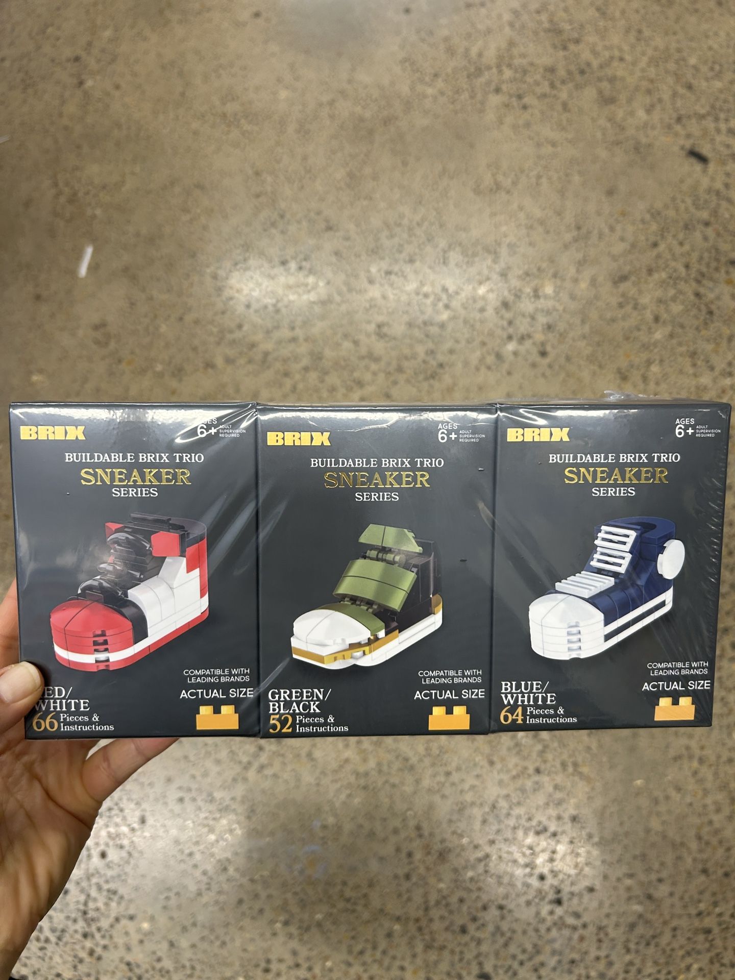 NWT Sneakers building Trio Set