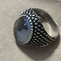 Silver Aqeeq Men’s Ring 