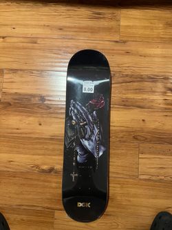 DGK Blessed Rosary Lenticular Hologram Skateboard Deck - Black