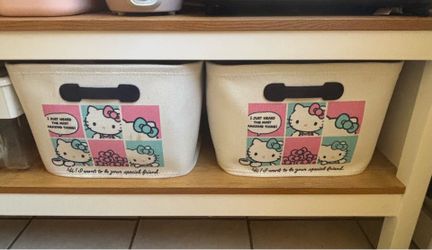 Hello Kitty Fabric Storage Bins $3