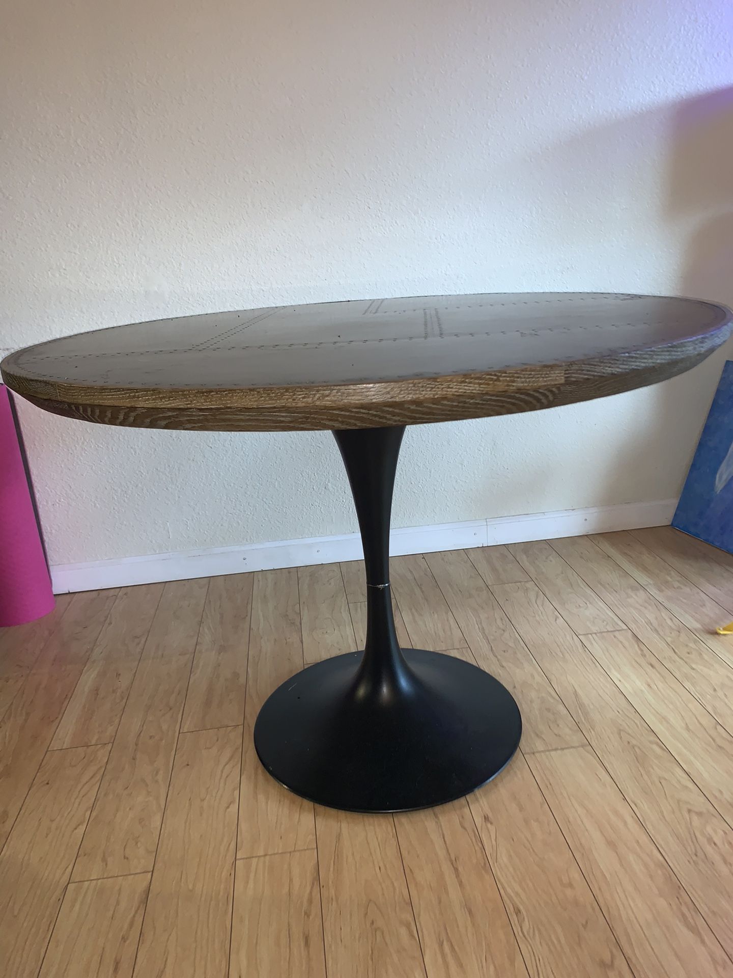 Powell 42” Solid oak bistro Table