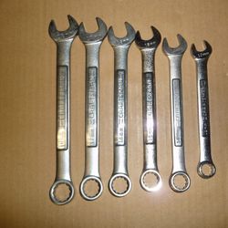 6 Pc Craftsman Wrench Set USA SAE Metric