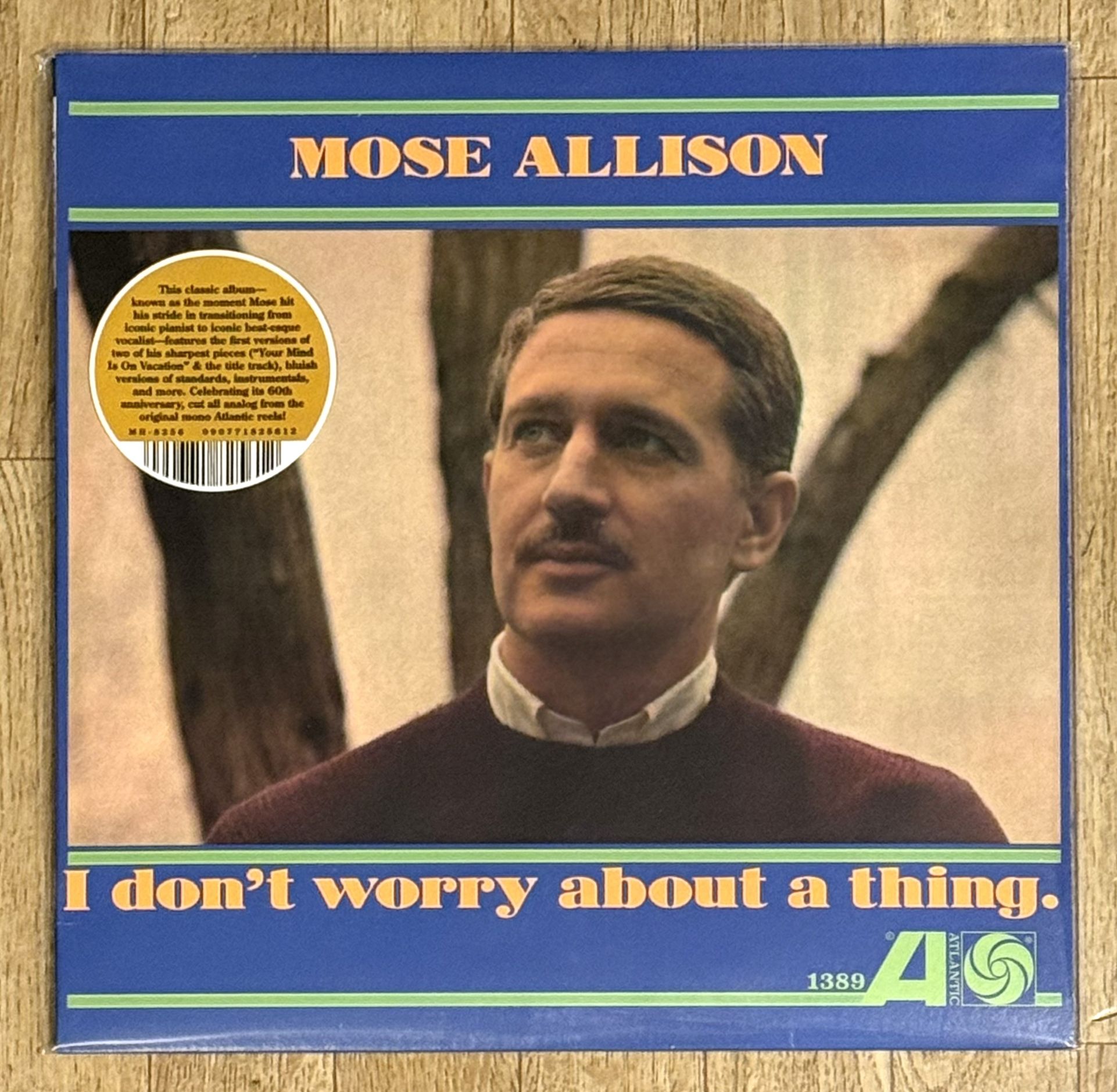 Mose Allison Vinyl Record - I Don’t Worry About A Thing - New Sealed
