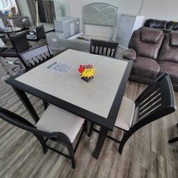 Dining Table With 4 Chairs