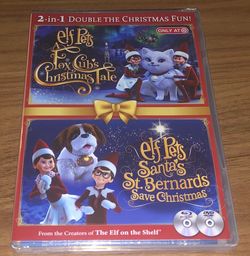 Elf Pets DVD & Blu Ray Disk 2 In 1 Double The Christmas Fun