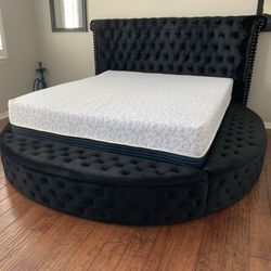 New In Box King Bed Frame With Mattress (Read Description Below)