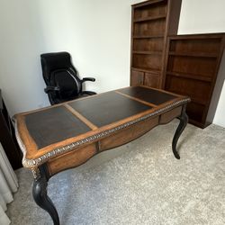 🔥 Solid Wood Vintage Office Furniture Set – Great Deal! 🔥