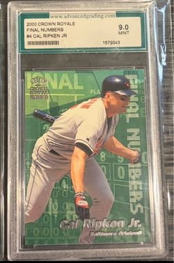 2000 Crown Royale Final Numbers Cal Ripken Jr #4 Graded 9.0