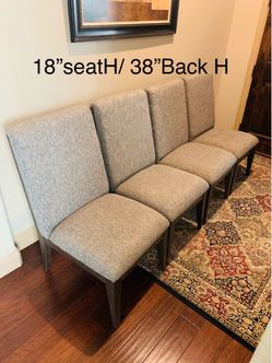 Very comfy solid wooden upholstered Dining chairs