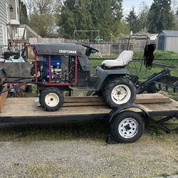 (Pending) Tractor with plow and back blade
