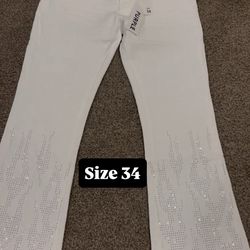 Purple jeans
