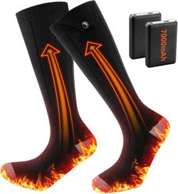 Rechargeable Electric Heated Socks 4 Heat Levels Washable Unisex
