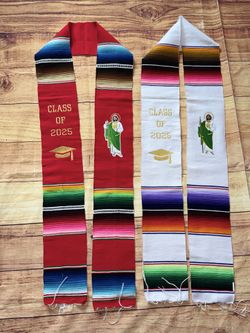 Mexican Sarape Graduation Sashes Class Of 2025
