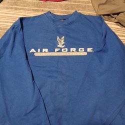 Womens Large Air Force Crew neck