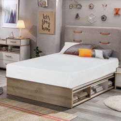 FDW | 8 Inch Twin Mattress | Medium Firm | Gel Memory Foam Mattress | White | Bed in a Box, CertiPUR-US Certified | Pressure Relief, Cooling Ventilate