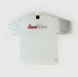Rocawear White Graphic Print Logo Crew Neck Short Sleeve Men's T-Shirt XL