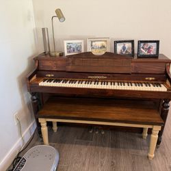 Piano And Bench For Sale
